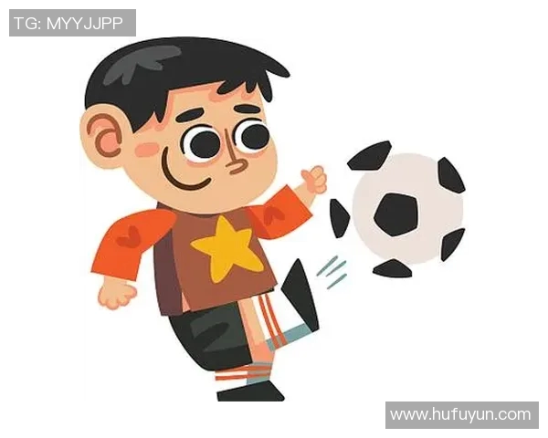 儿童简约风格足球明星漫画展现小小球员的梦想与激情